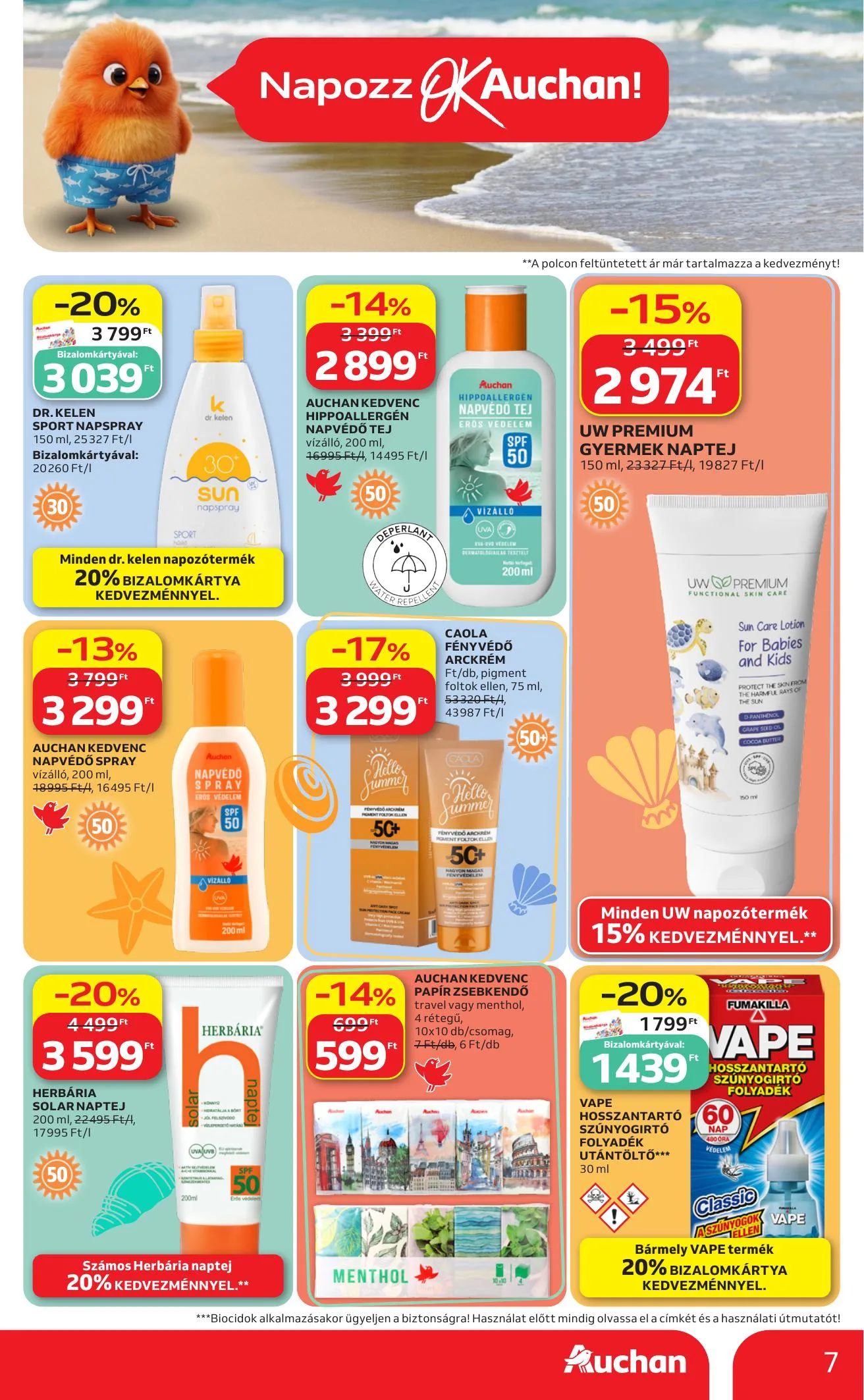Auchan akciós újság Hipermarket Strand 05.28–06.10 – 7. oldal