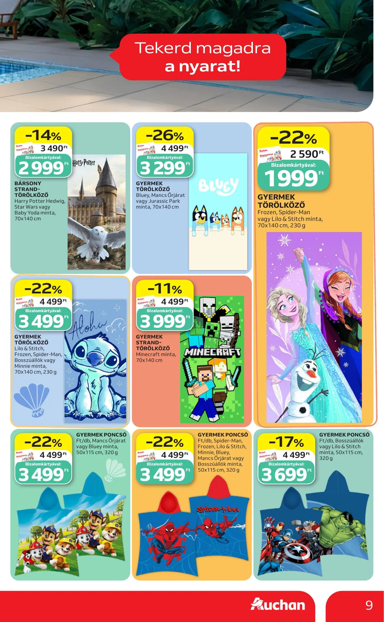 Auchan akciós újság Hipermarket Strand 05.28–06.10 – 9. oldal