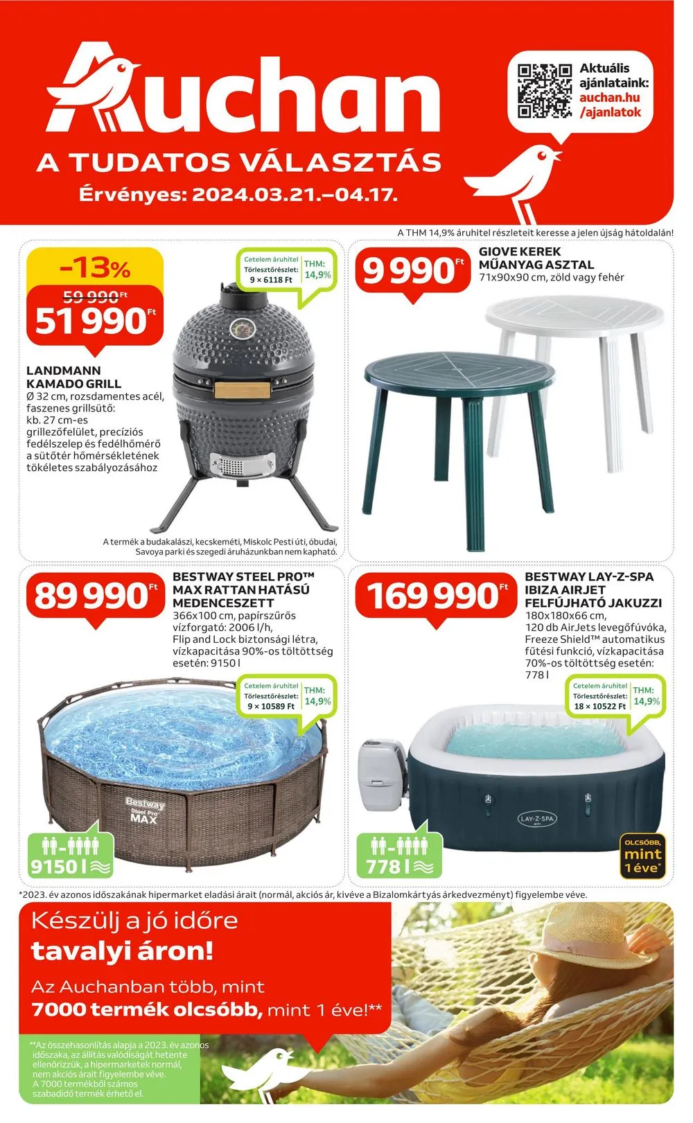Auchan akciós újság Hipermarket szabadido 03.21–04.17
