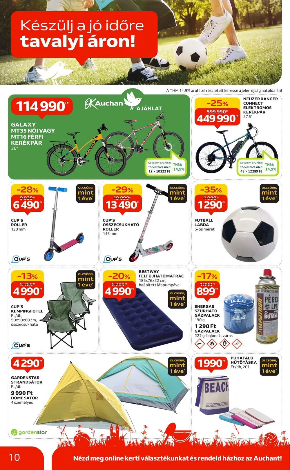 Auchan akciós újság Hipermarket szabadido 03.21–04.17 – 10. oldal
