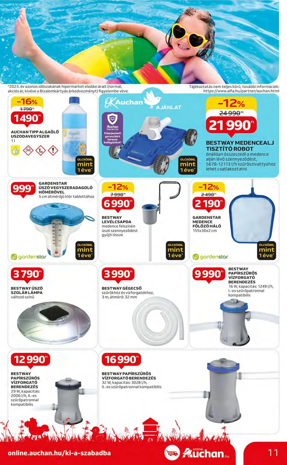Auchan akciós újság Hipermarket Szabadido 05.02–05.22 – 11. oldal
