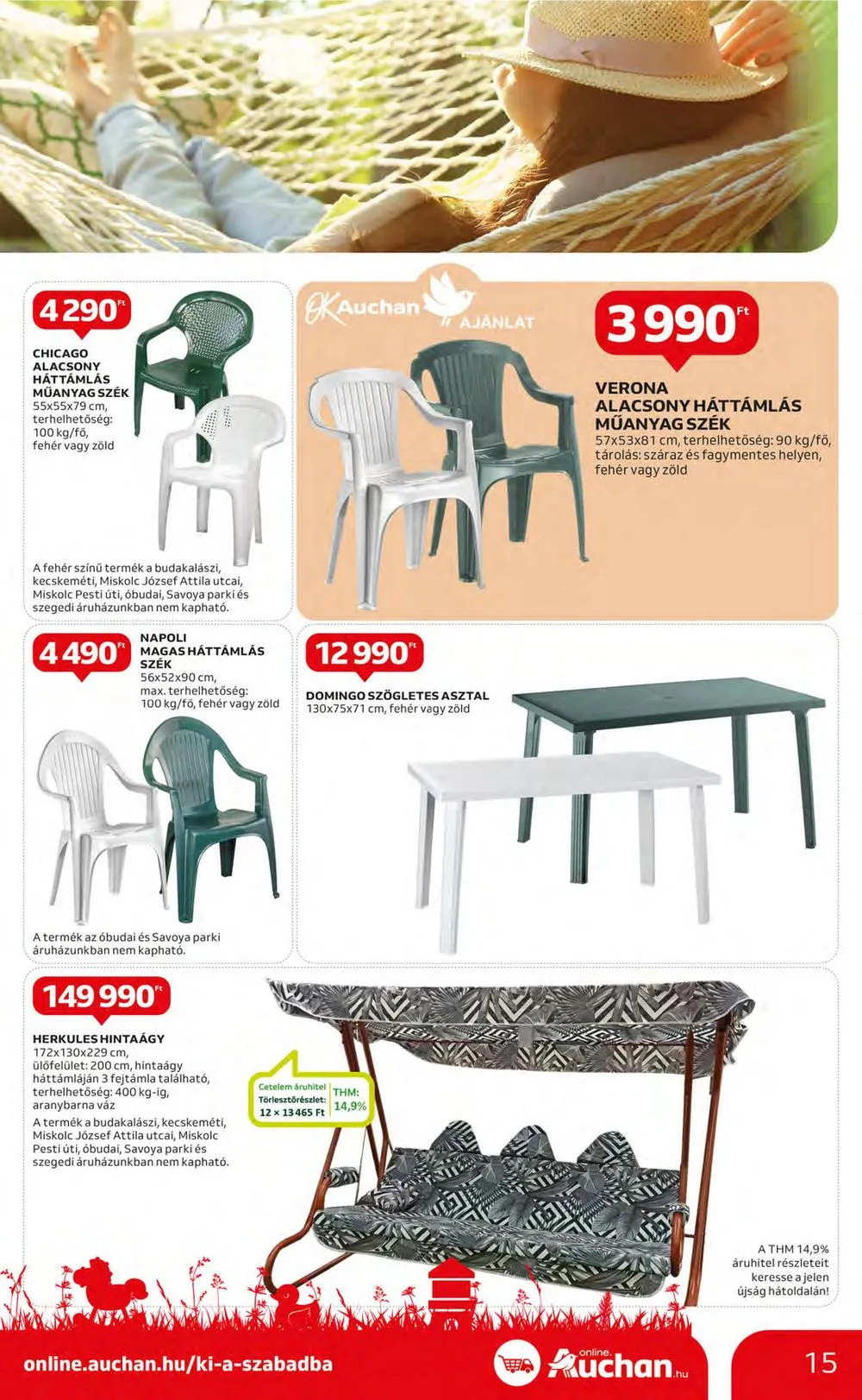 Auchan akciós újság Hipermarket Szabadido 05.02–05.22 – 15. oldal