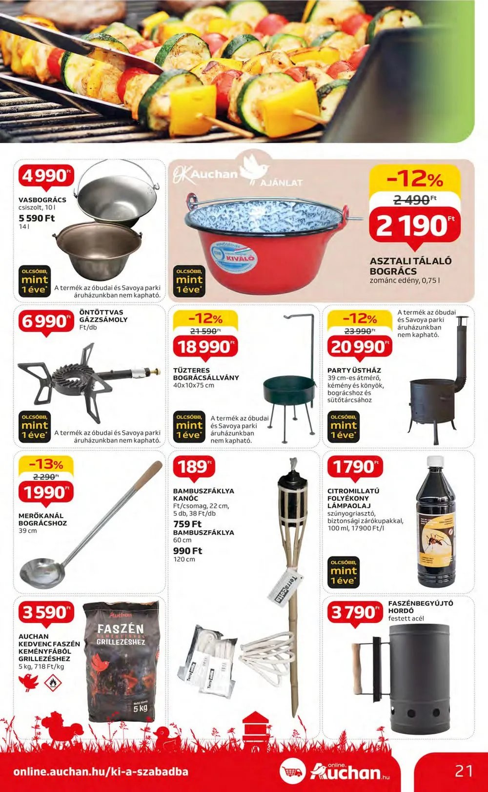 Auchan akciós újság Hipermarket Szabadido 05.02–05.22 – 21. oldal