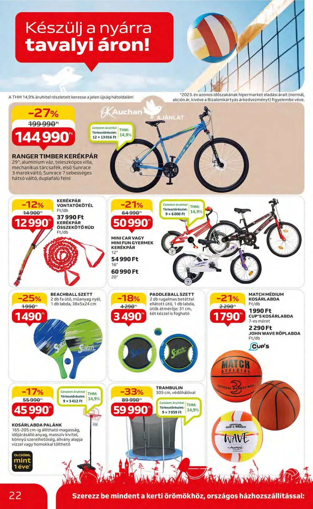 Auchan akciós újság Hipermarket Szabadido 05.02–05.22 – 22. oldal