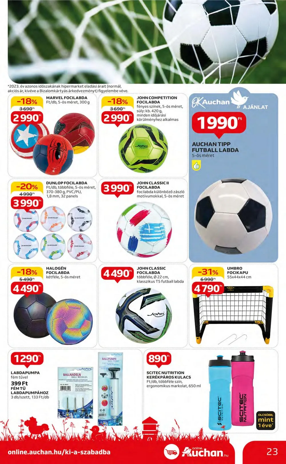 Auchan akciós újság Hipermarket Szabadido 05.02–05.22 – 23. oldal