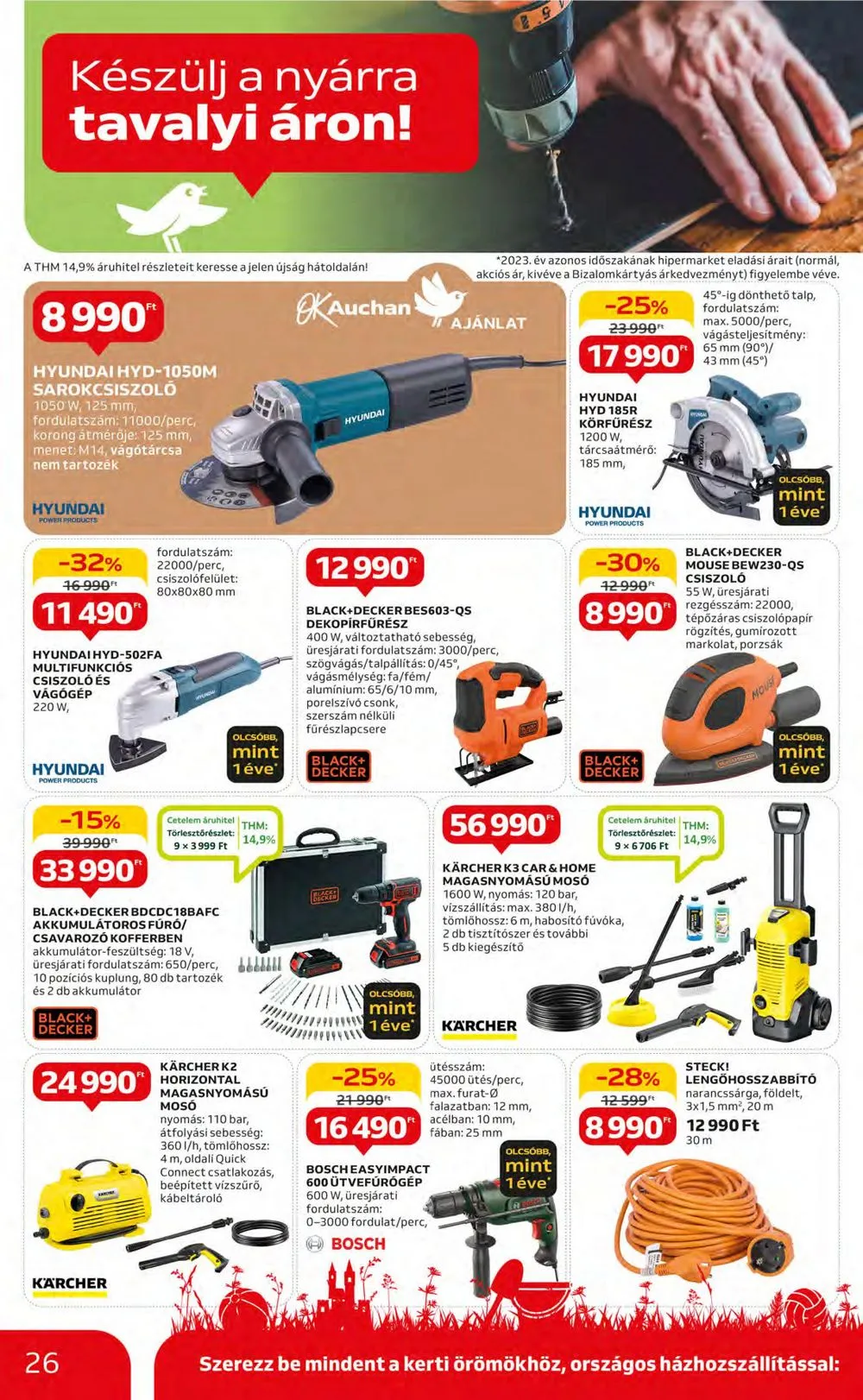 Auchan akciós újság Hipermarket Szabadido 05.02–05.22 – 26. oldal