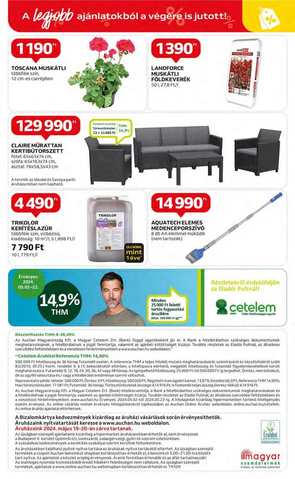 Auchan akciós újság Hipermarket Szabadido 05.02–05.22 – 28. oldal
