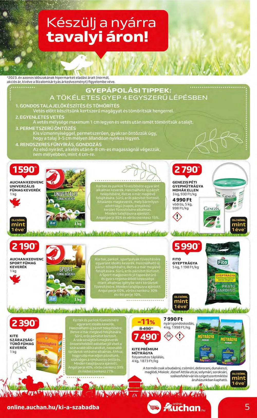 Auchan akciós újság Hipermarket Szabadido 05.02–05.22 – 5. oldal
