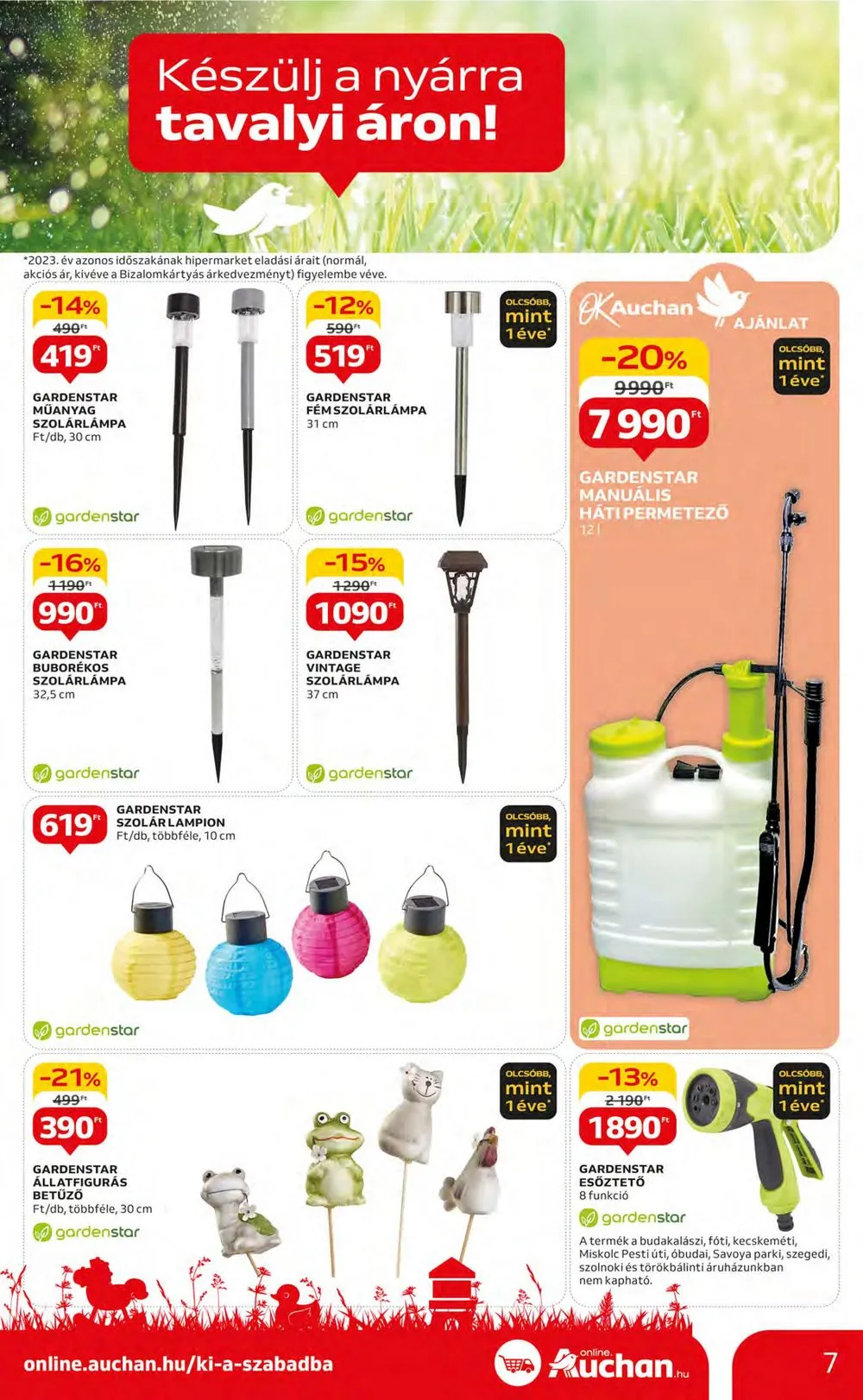 Auchan akciós újság Hipermarket Szabadido 05.02–05.22 – 7. oldal