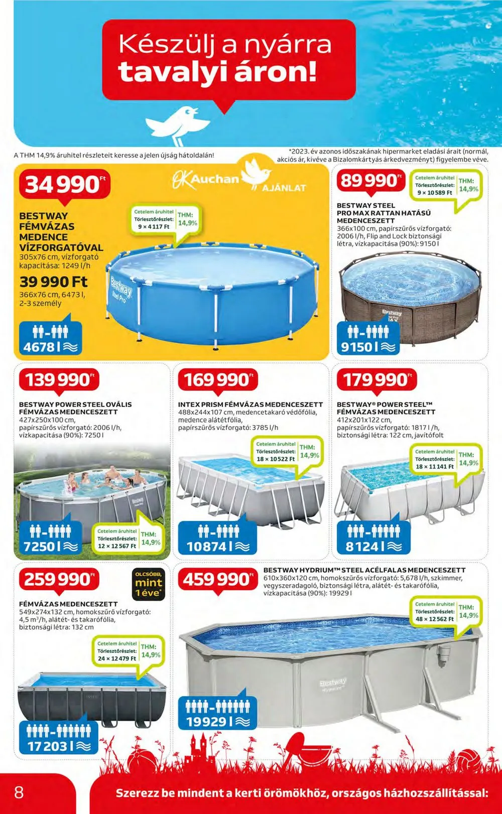 Auchan akciós újság Hipermarket Szabadido 05.02–05.22 – 8. oldal