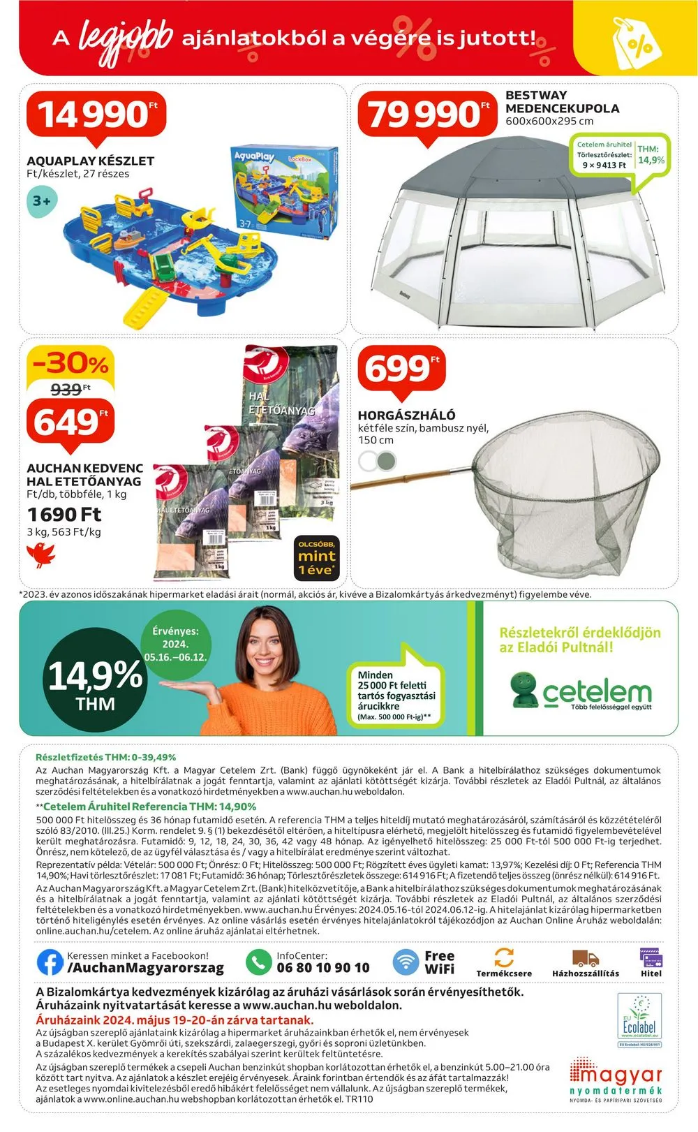 Auchan akciós újság Hipermarket szabadido 05.16–06.12 – 12. oldal