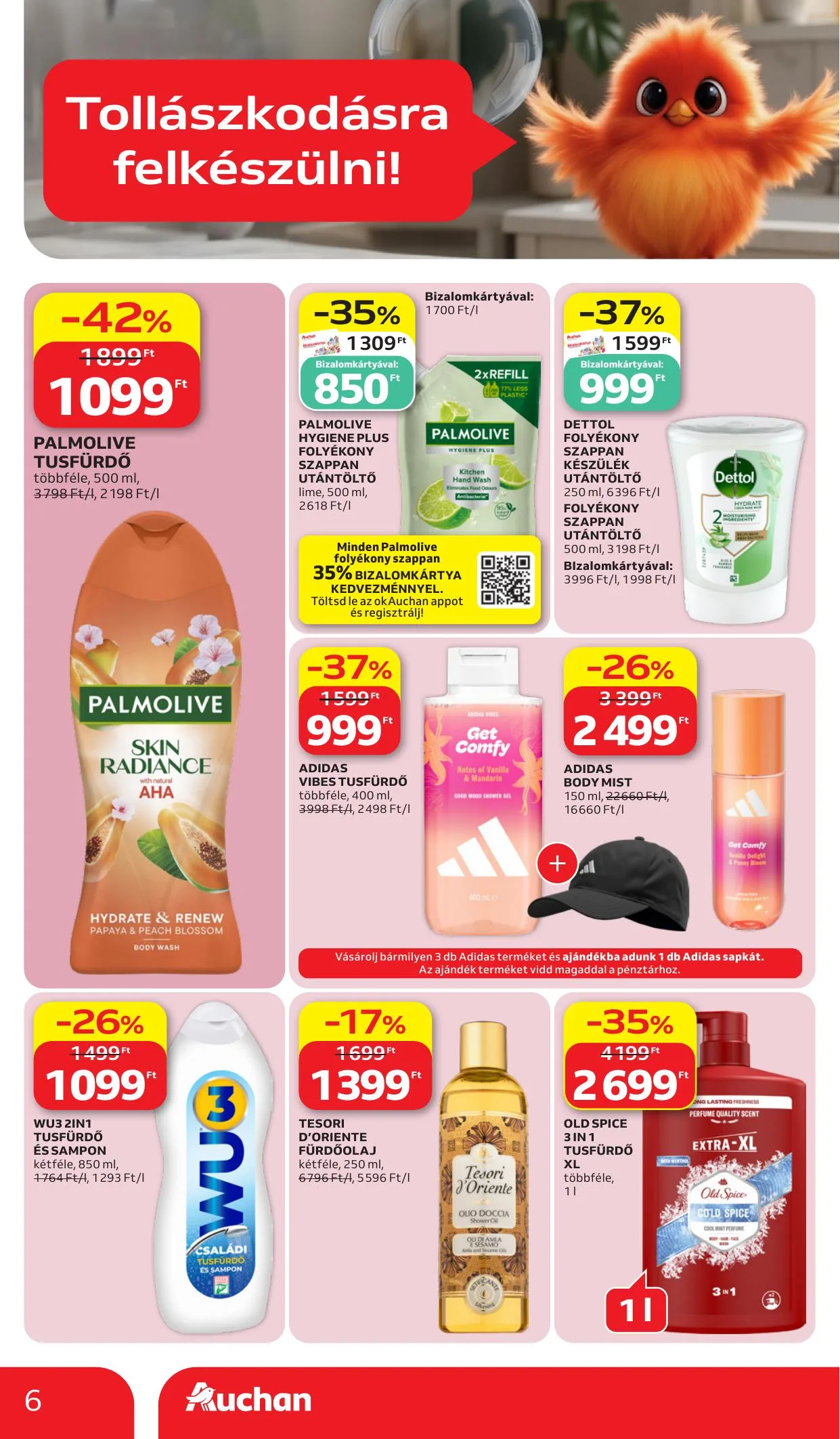 Auchan akciós újság Hipermarket szépség 07.02–07.15 – 6. oldal