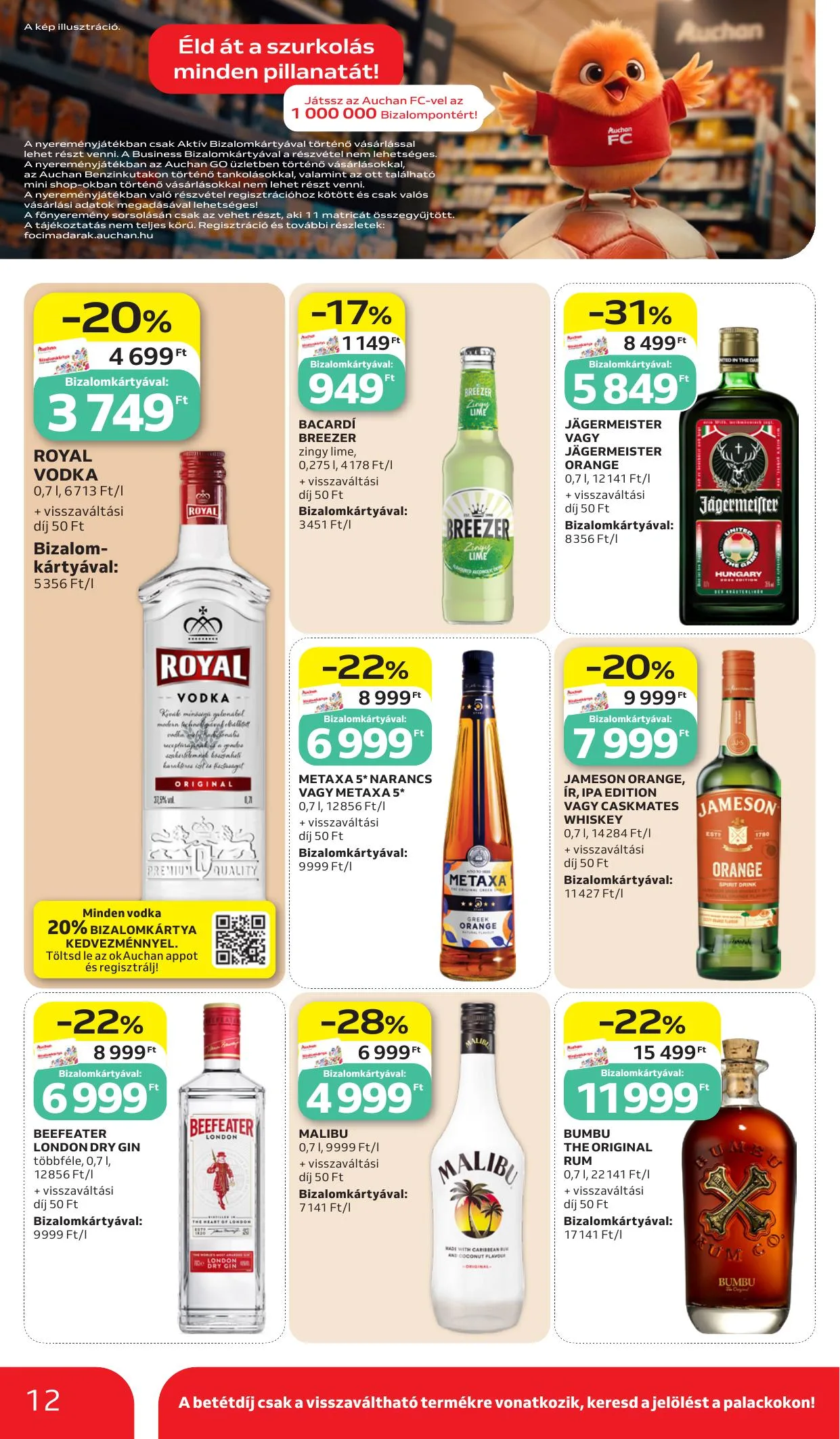 Auchan akciós újság Hipermarket Szurkolj velunk 06.11–06.24 – 12. oldal