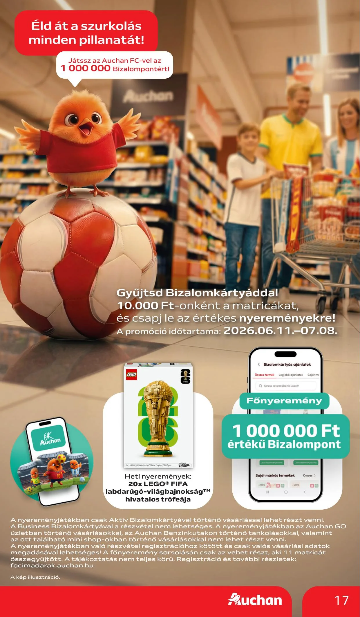 Auchan akciós újság Hipermarket Szurkolj velunk 06.11–06.24 – 17. oldal