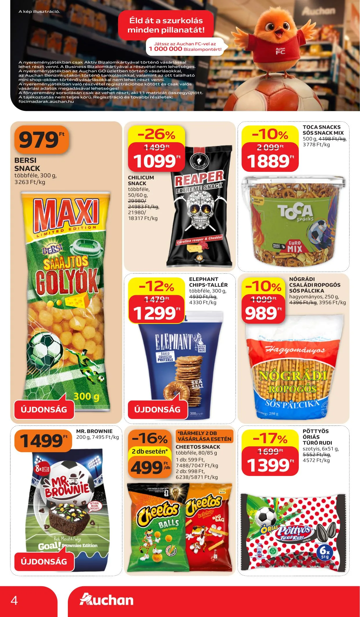 Auchan akciós újság Hipermarket Szurkolj velunk 06.11–06.24 – 4. oldal