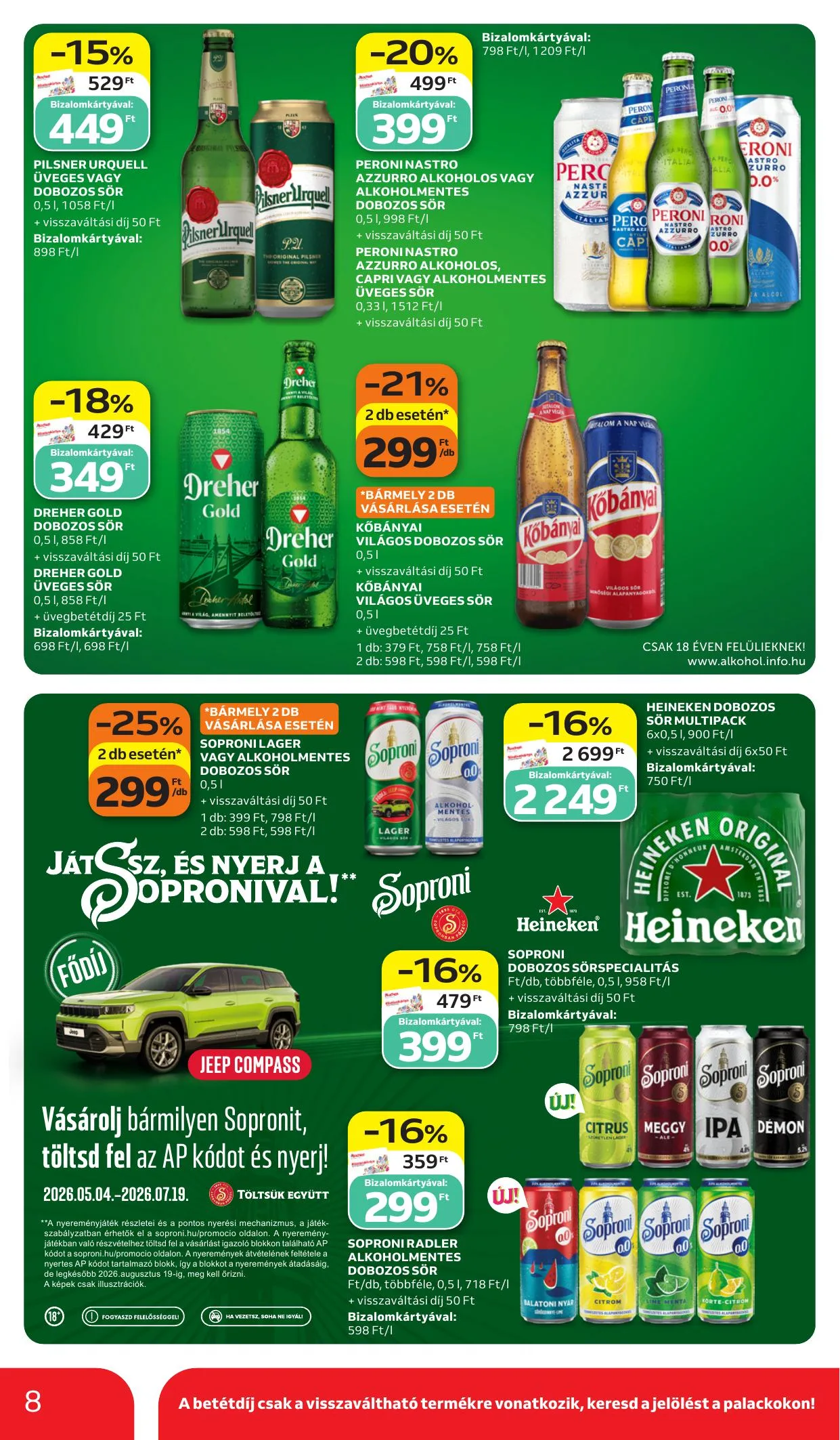 Auchan akciós újság Hipermarket Szurkolj velunk 06.11–06.24 – 8. oldal