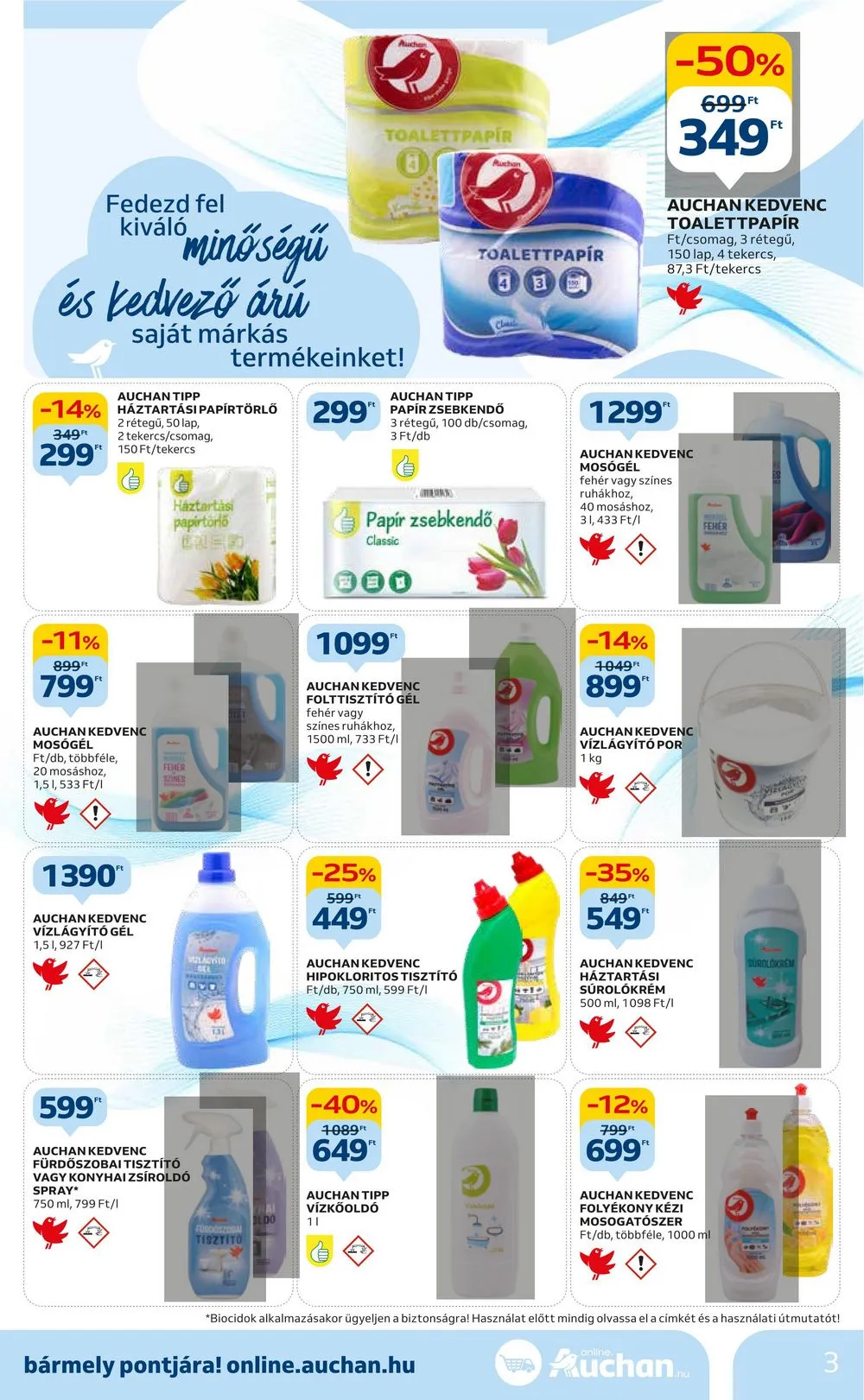 Auchan akciós újság Hipermarket takaritas 12.28–01.24 – 3. oldal
