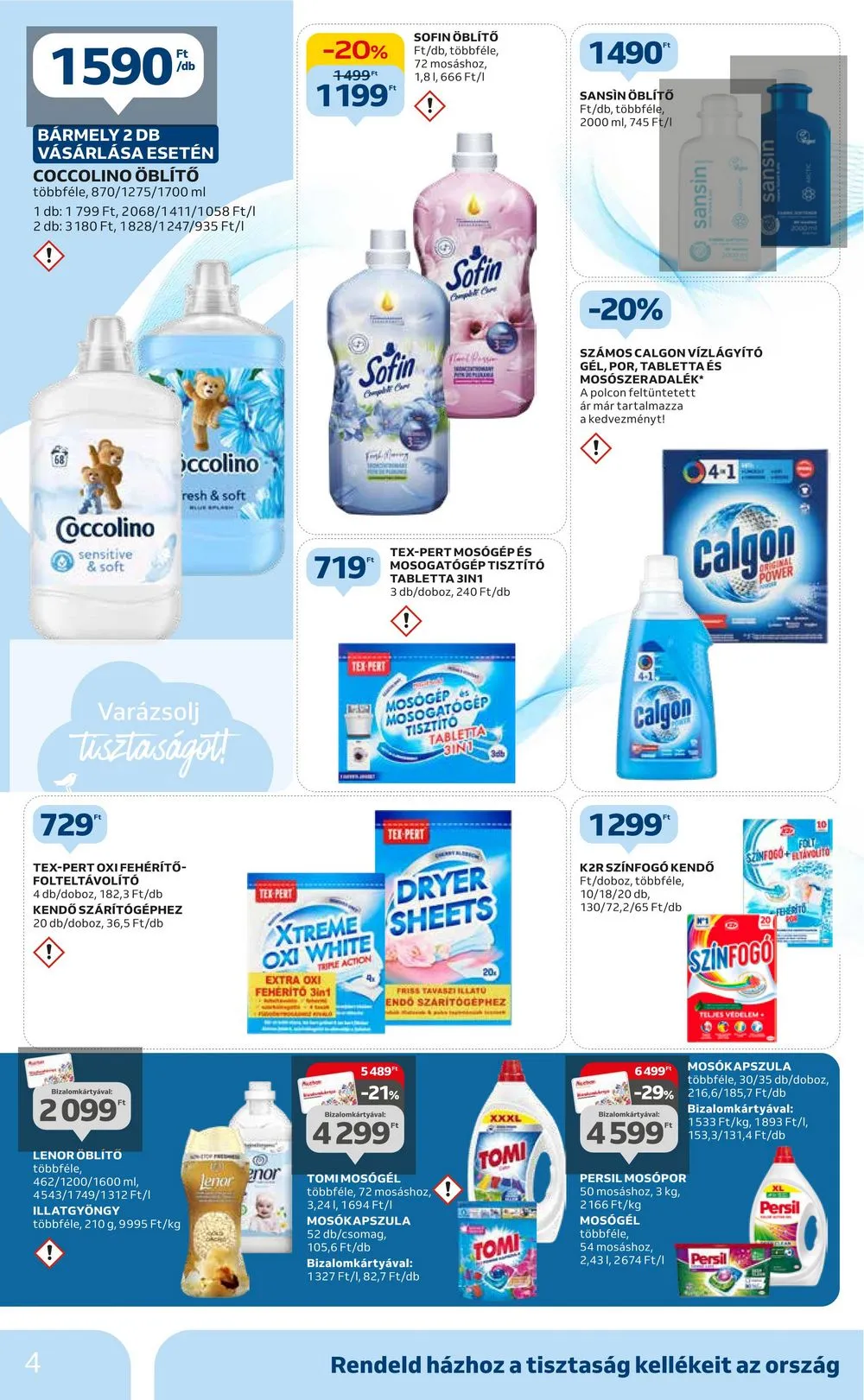 Auchan akciós újság Hipermarket takaritas 12.28–01.24 – 4. oldal