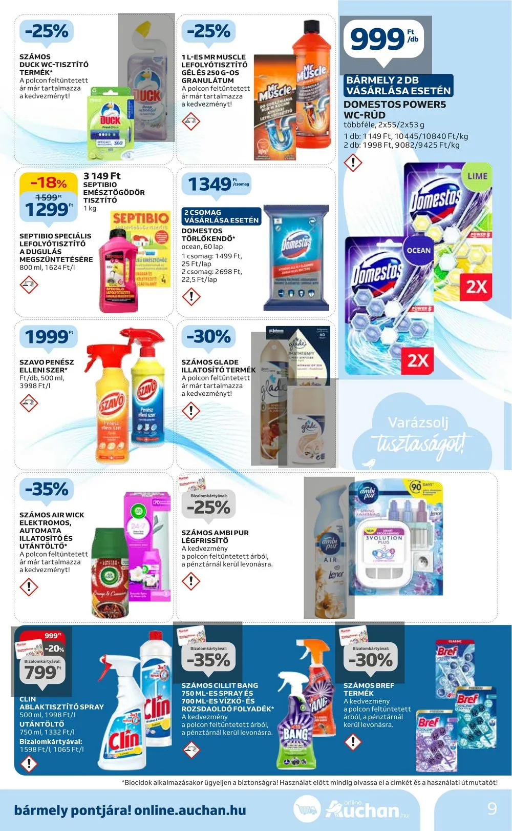 Auchan akciós újság Hipermarket takaritas 12.28–01.24 – 9. oldal