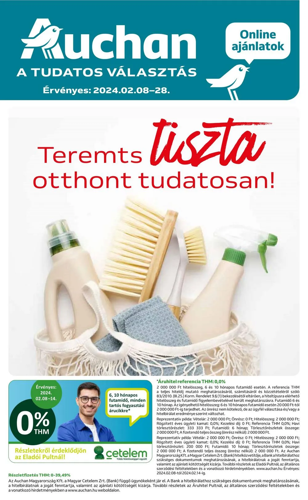 Auchan akciós újság Hipermarket Takaritas 02.08–02.28