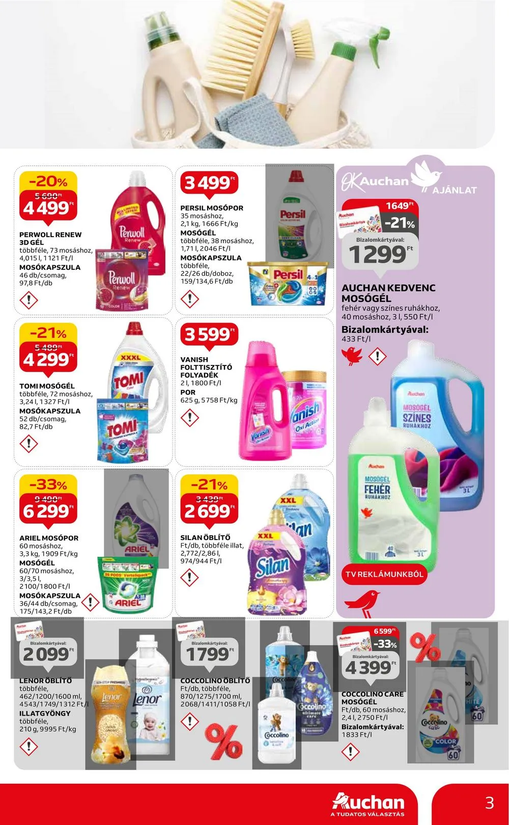Auchan akciós újság Hipermarket Takaritas 02.08–02.28 – 3. oldal