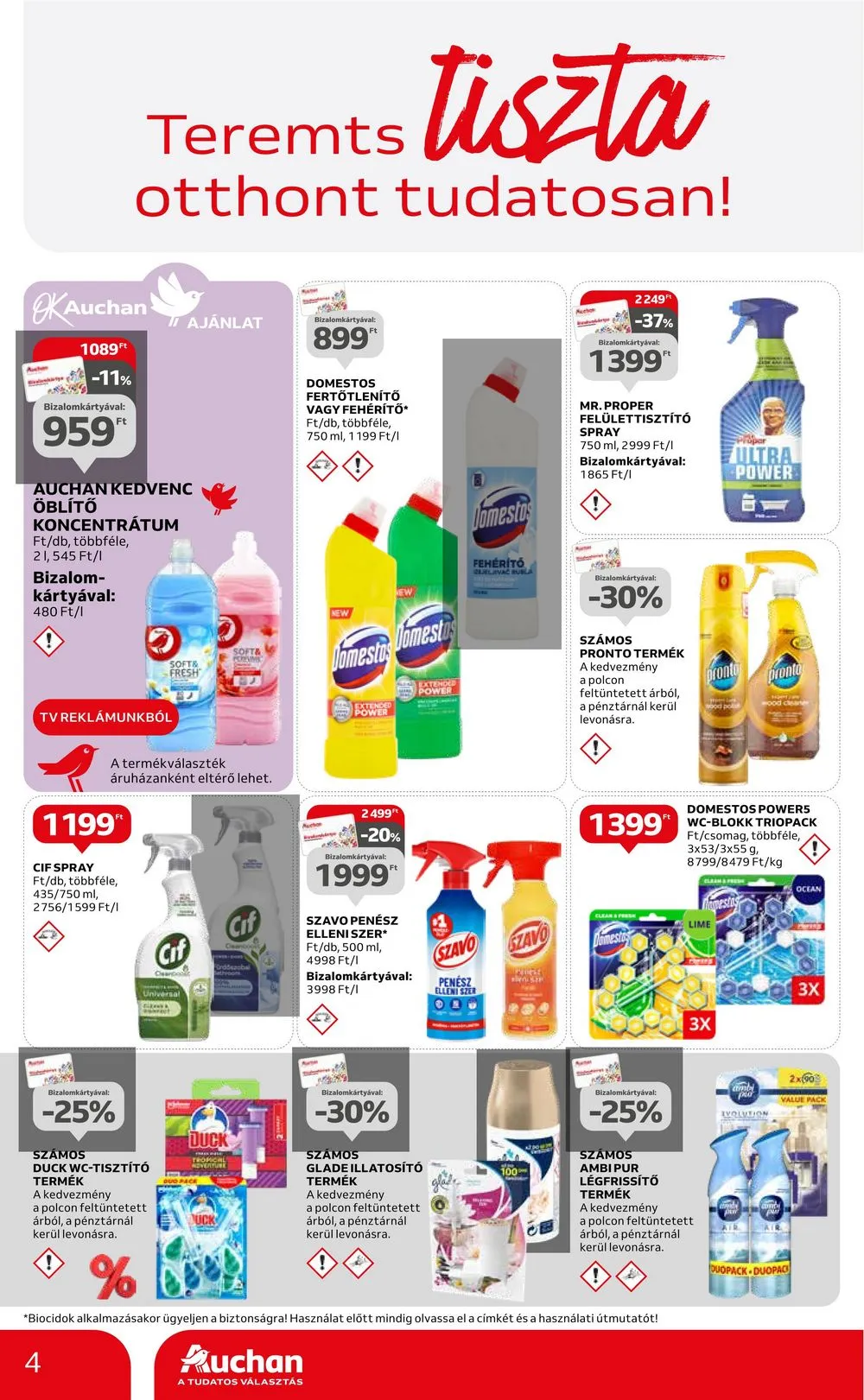 Auchan akciós újság Hipermarket Takaritas 02.08–02.28 – 4. oldal