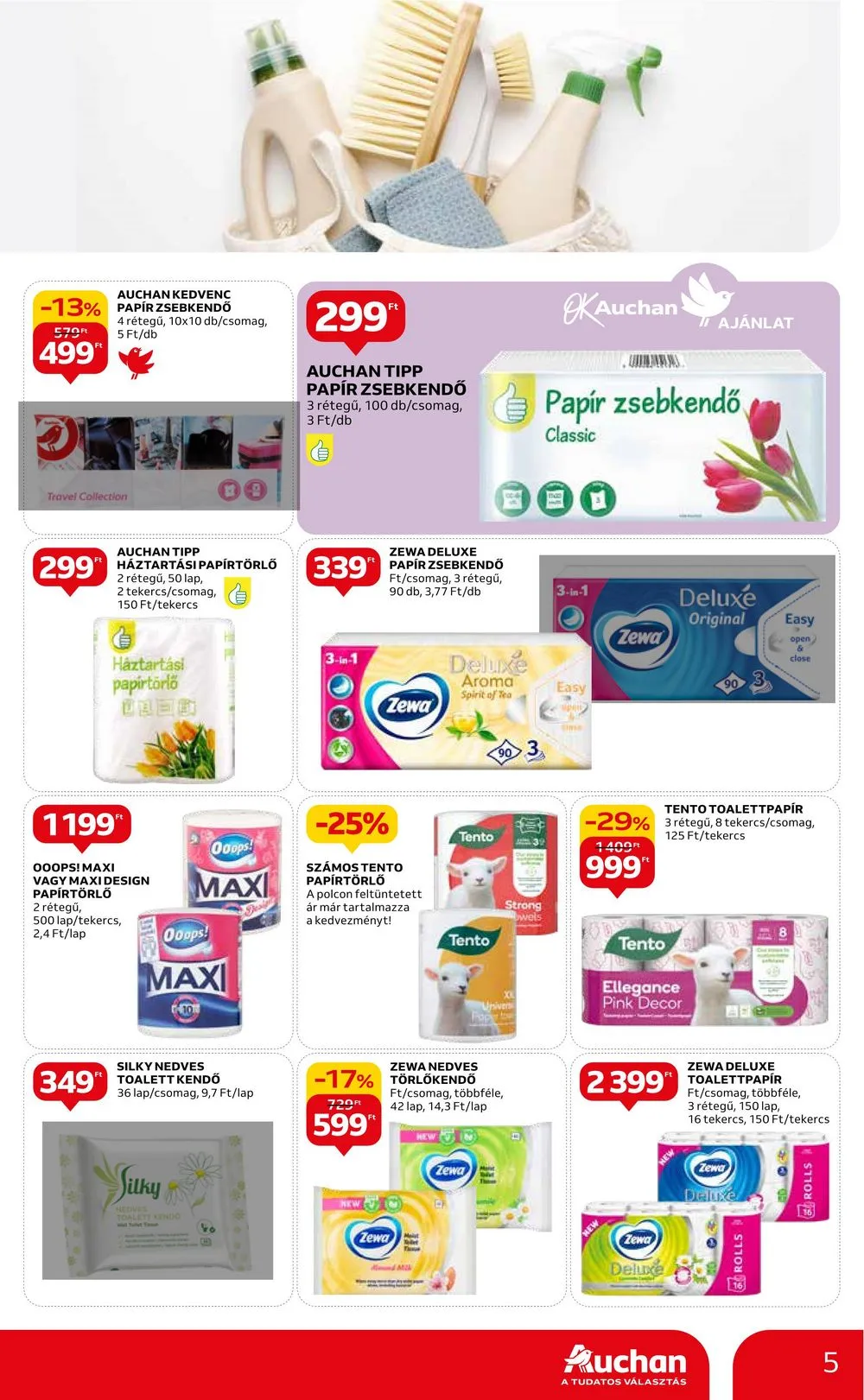 Auchan akciós újság Hipermarket Takaritas 02.08–02.28 – 5. oldal