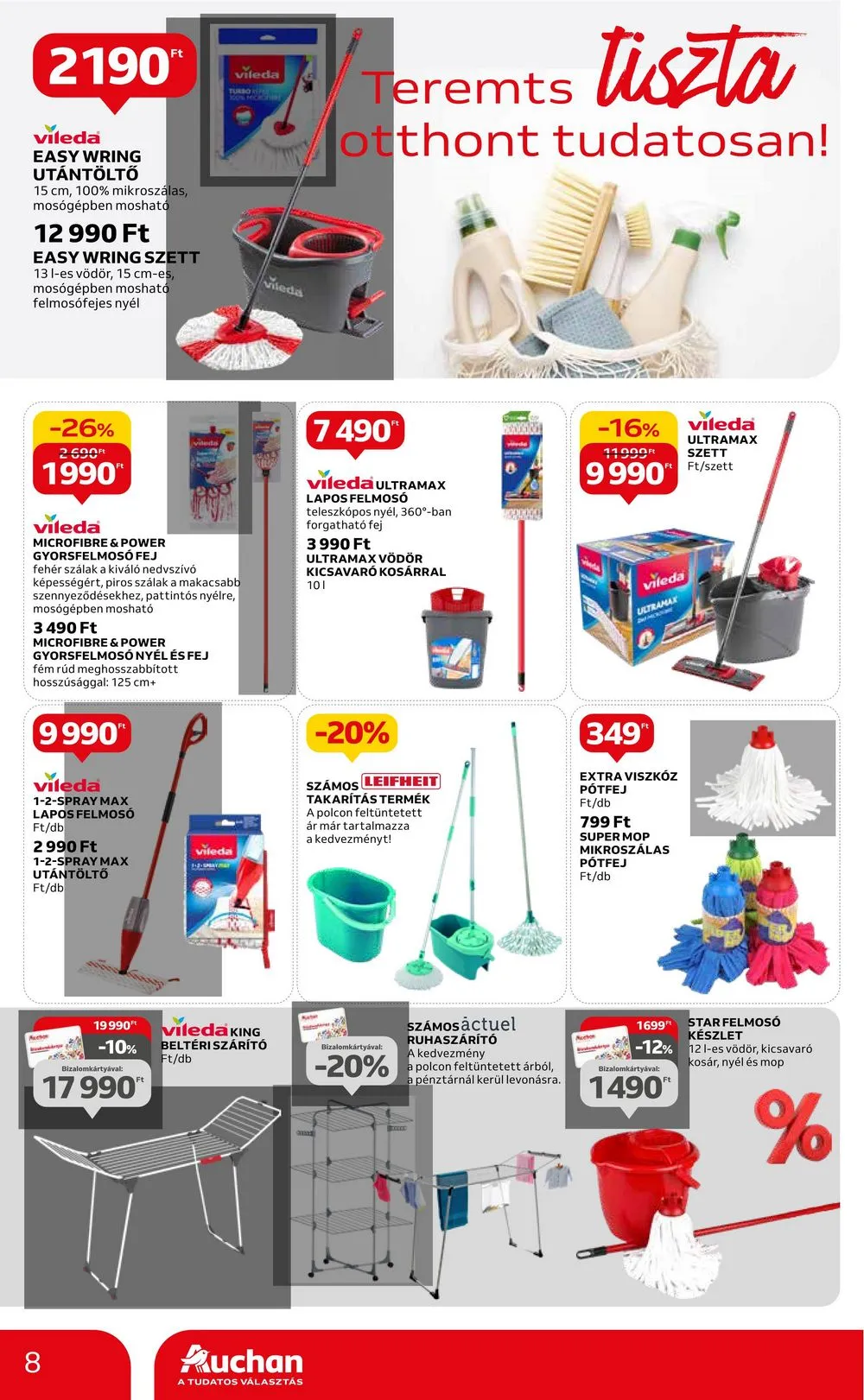 Auchan akciós újság Hipermarket Takaritas 02.08–02.28 – 8. oldal