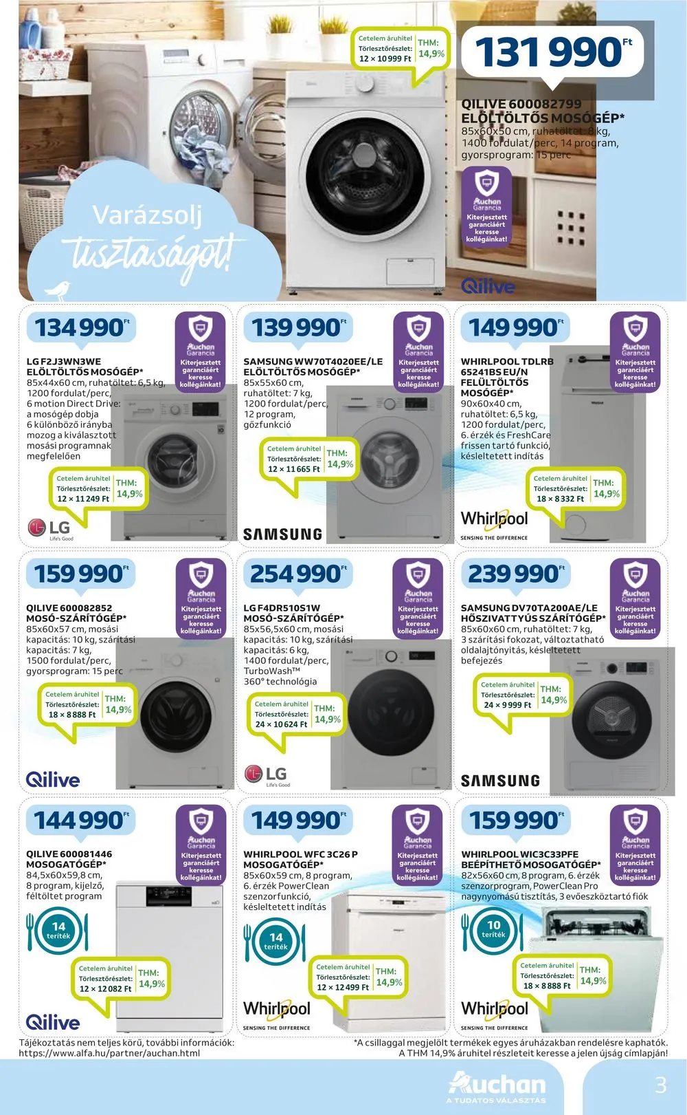 Auchan akciós újság Hipermarket takaritasi eszkozok 12.28–01.10 – 3. oldal