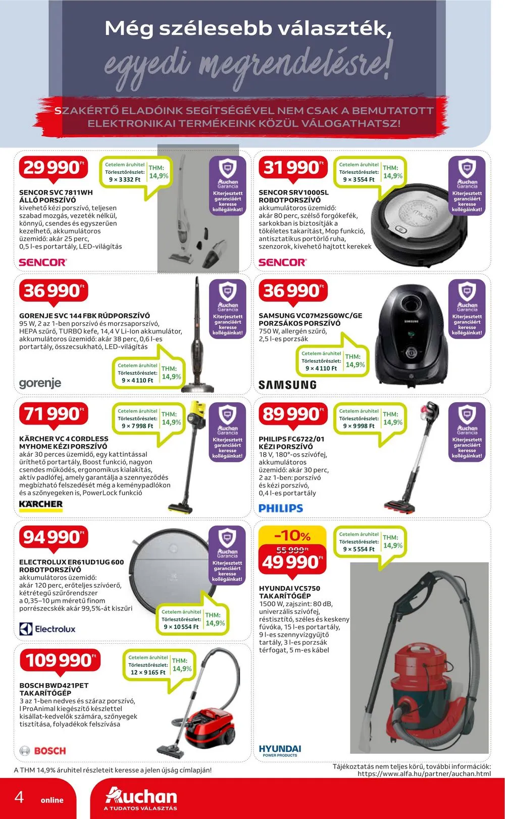 Auchan akciós újság Hipermarket takaritasi eszkozok 12.28–01.10 – 4. oldal