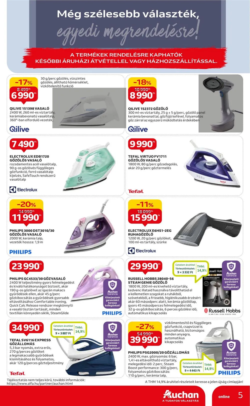 Auchan akciós újság Hipermarket takaritasi eszkozok 12.28–01.10 – 5. oldal