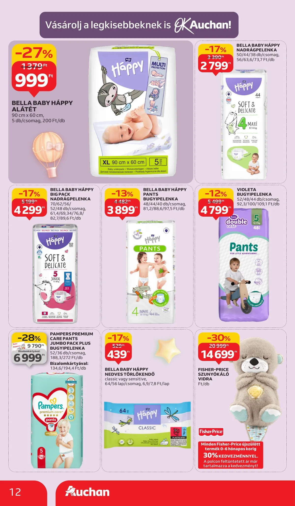 Auchan akciós újság Hipermarket takaritoszer 09.11–10.01 – 12. oldal