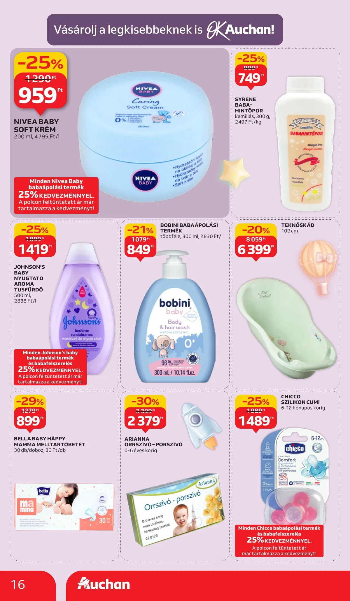 Auchan akciós újság Hipermarket takaritoszer 09.11–10.01 – 16. oldal