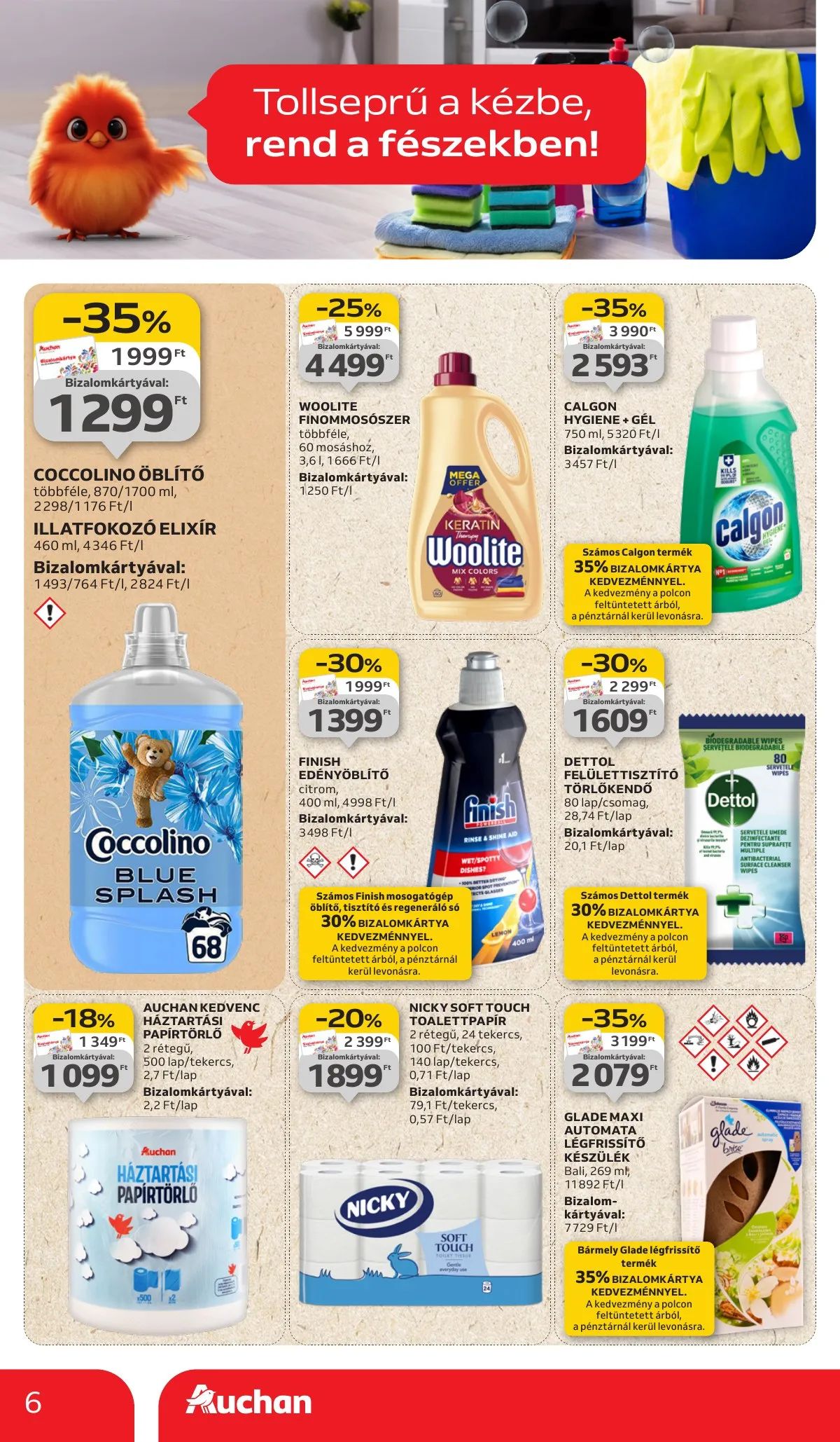 Auchan akciós újság Hipermarket takaritoszer 09.11–10.01 – 6. oldal