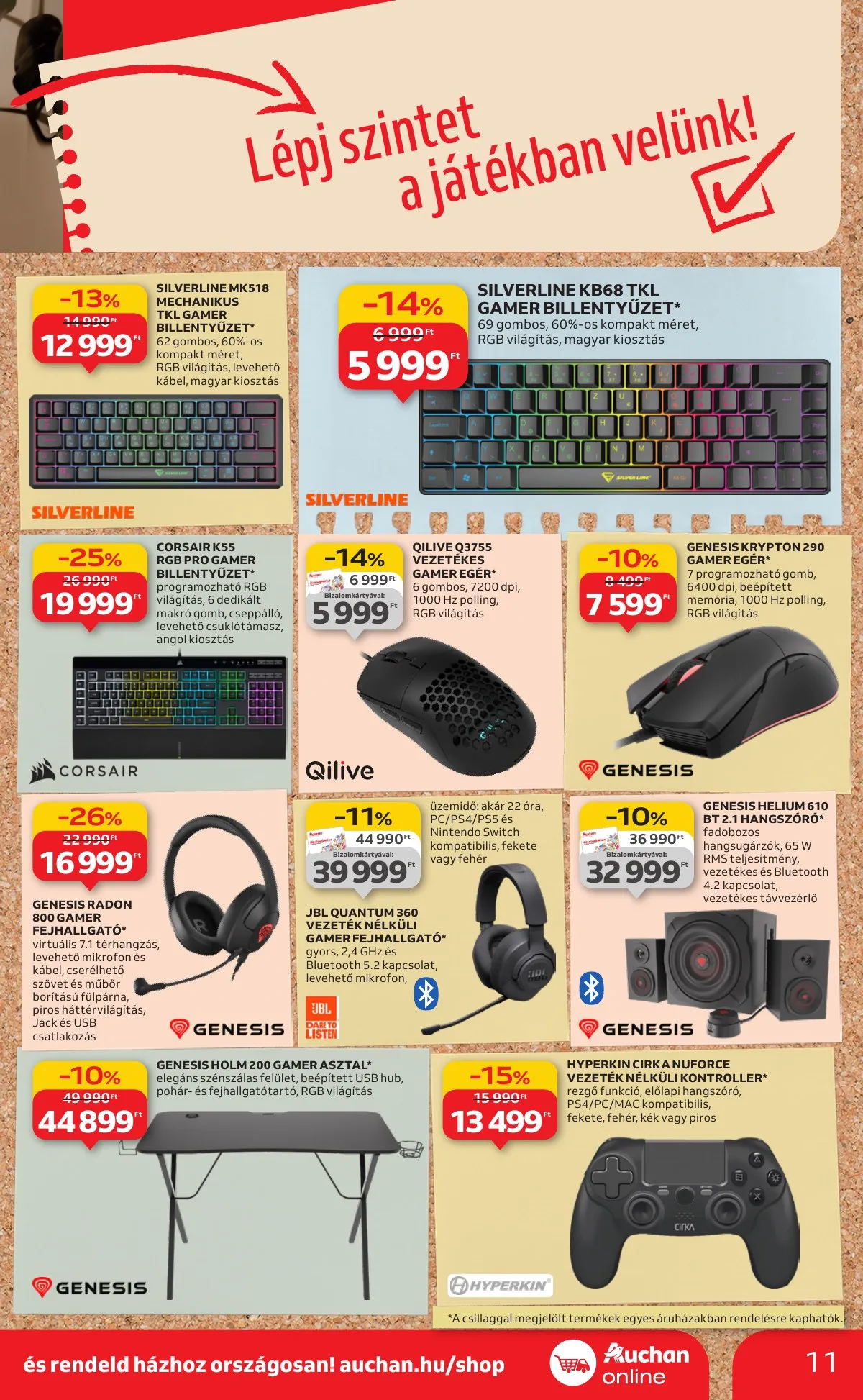 Auchan akciós újság Hipermarket Tanevkezdesi ajanlatok 08.21–09.10 – 11. oldal