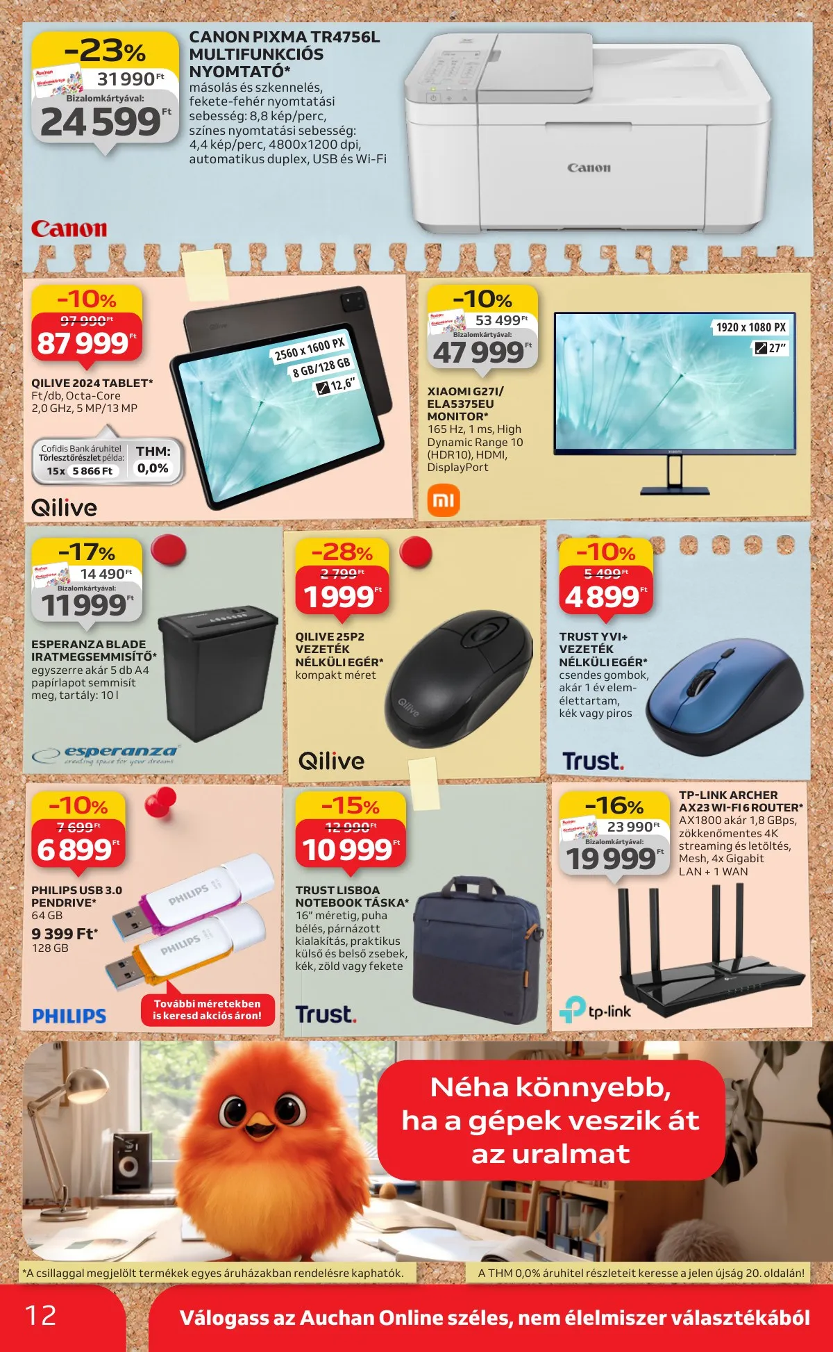 Auchan akciós újság Hipermarket Tanevkezdesi ajanlatok 08.21–09.10 – 12. oldal