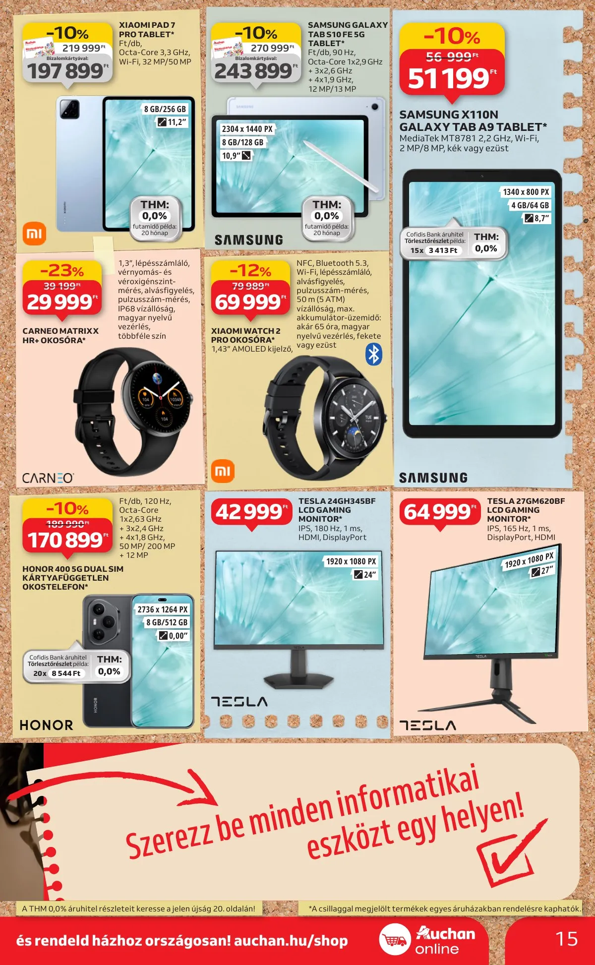 Auchan akciós újság Hipermarket Tanevkezdesi ajanlatok 08.21–09.10 – 15. oldal