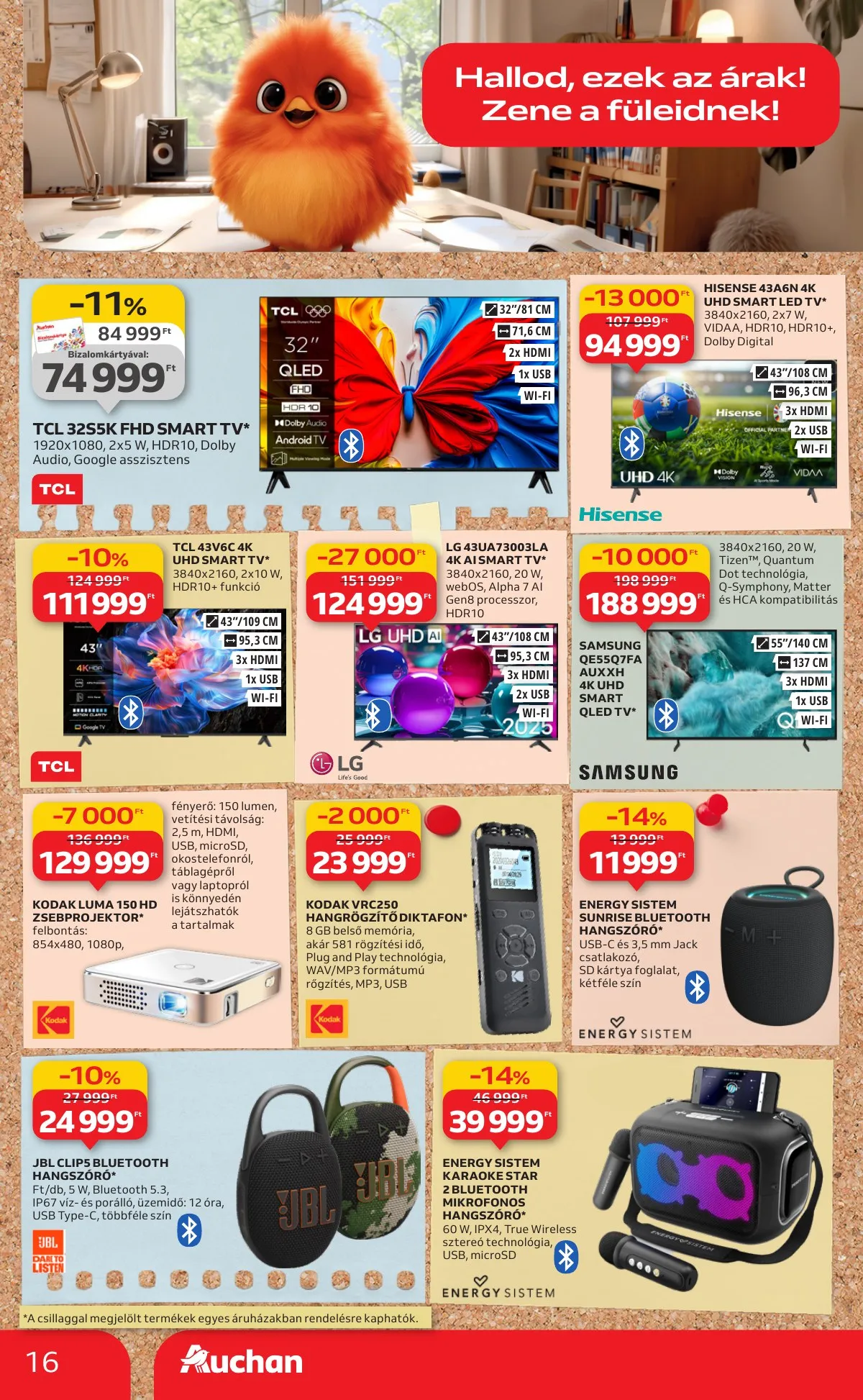 Auchan akciós újság Hipermarket Tanevkezdesi ajanlatok 08.21–09.10 – 16. oldal