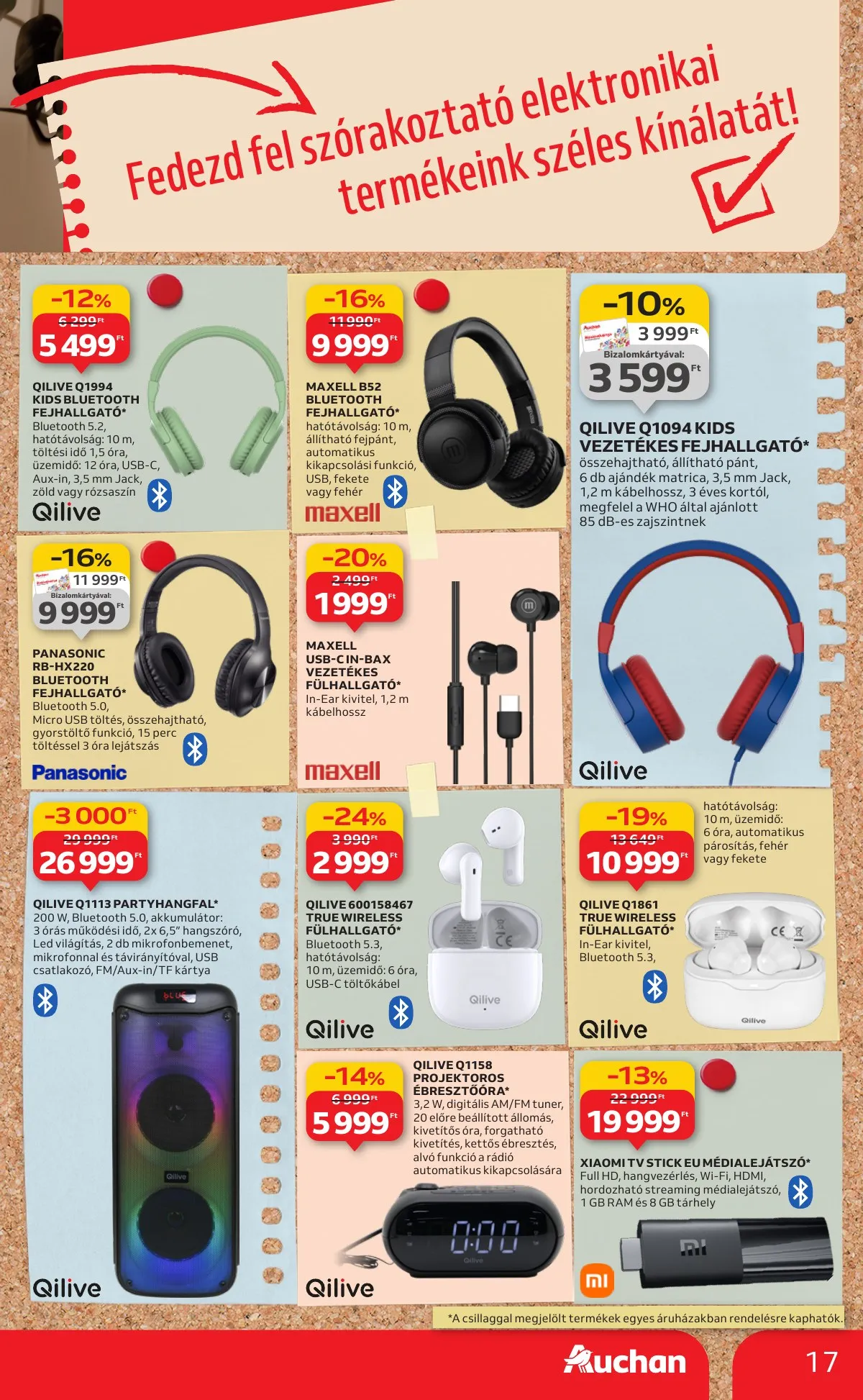 Auchan akciós újság Hipermarket Tanevkezdesi ajanlatok 08.21–09.10 – 17. oldal
