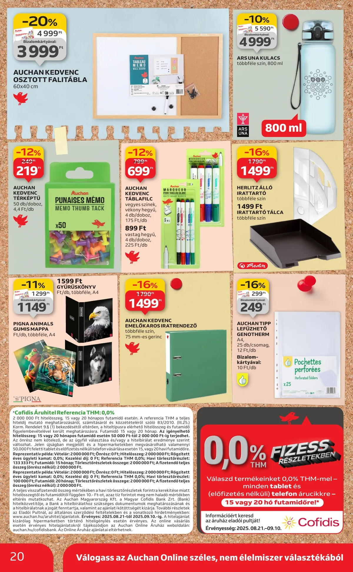 Auchan akciós újság Hipermarket Tanevkezdesi ajanlatok 08.21–09.10 – 20. oldal