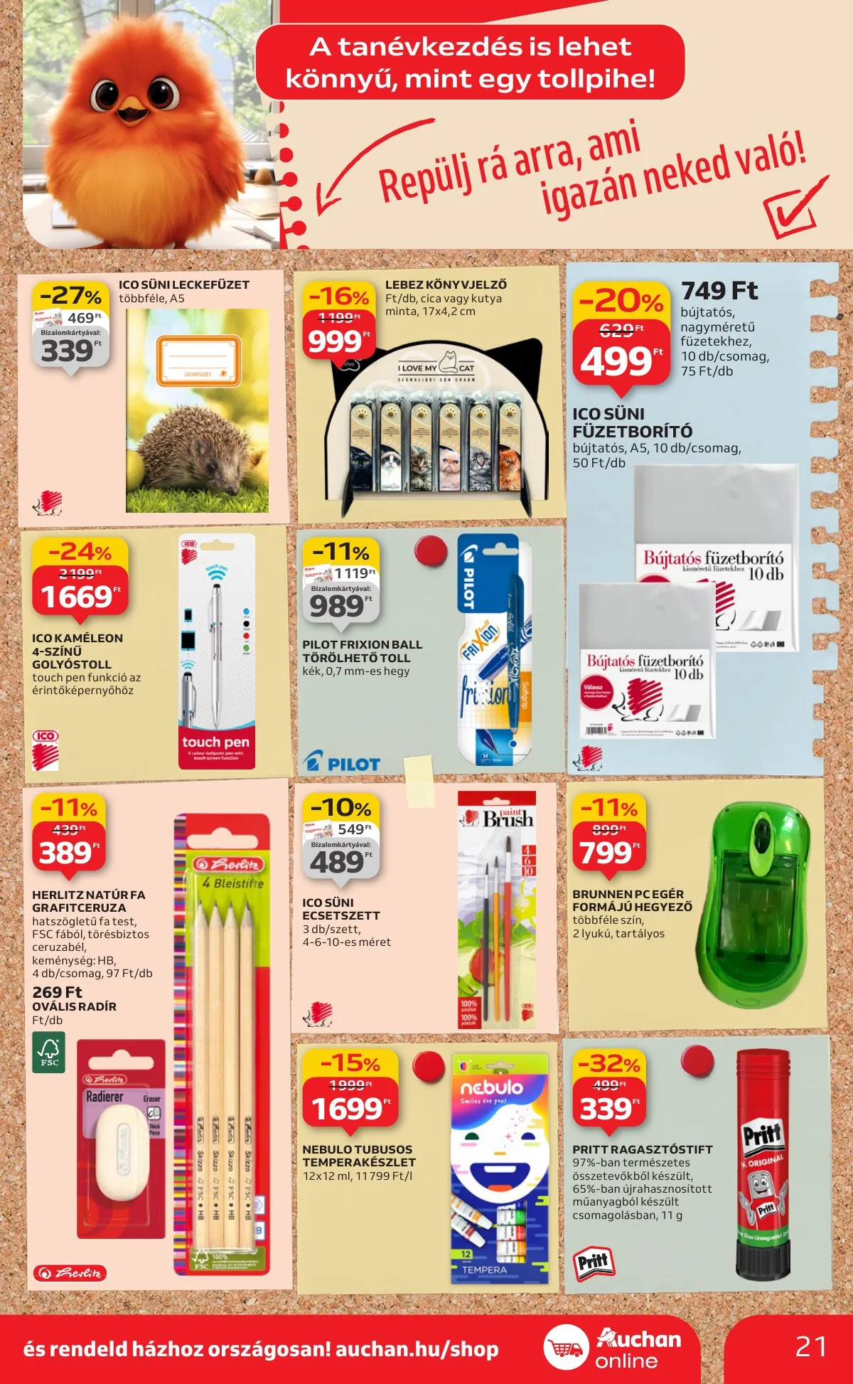 Auchan akciós újság Hipermarket Tanevkezdesi ajanlatok 08.21–09.10 – 21. oldal