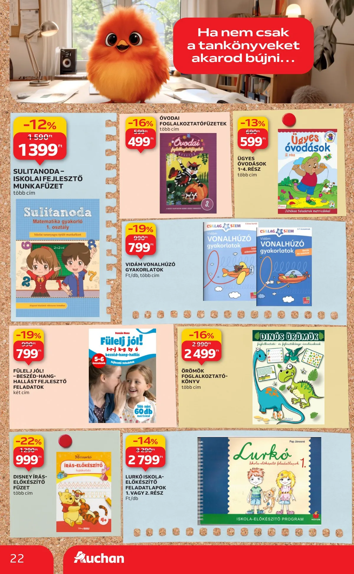 Auchan akciós újság Hipermarket Tanevkezdesi ajanlatok 08.21–09.10 – 22. oldal