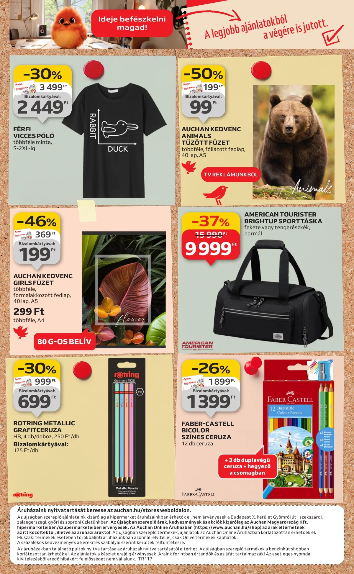 Auchan akciós újság Hipermarket Tanevkezdesi ajanlatok 08.21–09.10 – 26. oldal