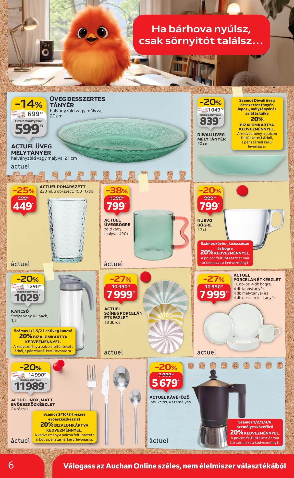 Auchan akciós újság Hipermarket Tanevkezdesi ajanlatok 08.21–09.10 – 6. oldal