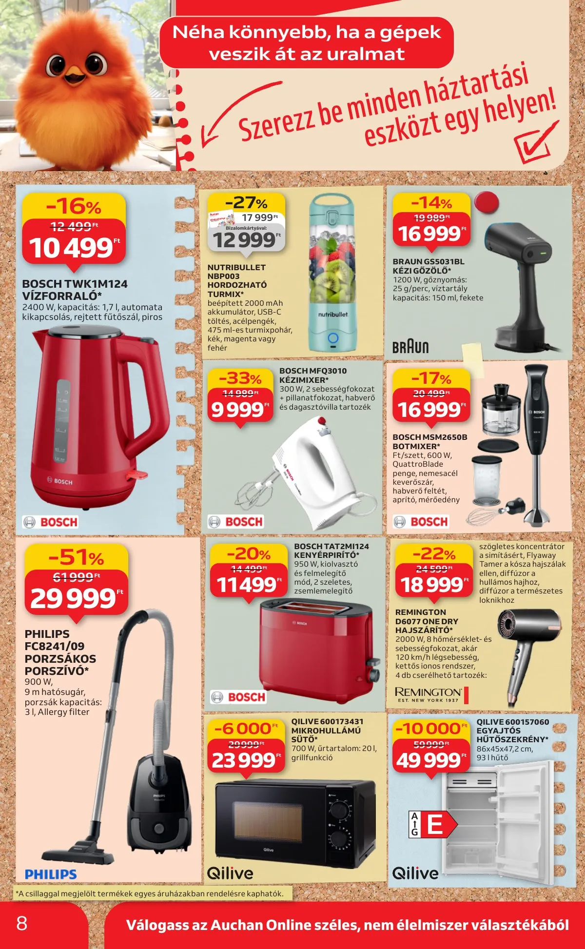 Auchan akciós újság Hipermarket Tanevkezdesi ajanlatok 08.21–09.10 – 8. oldal