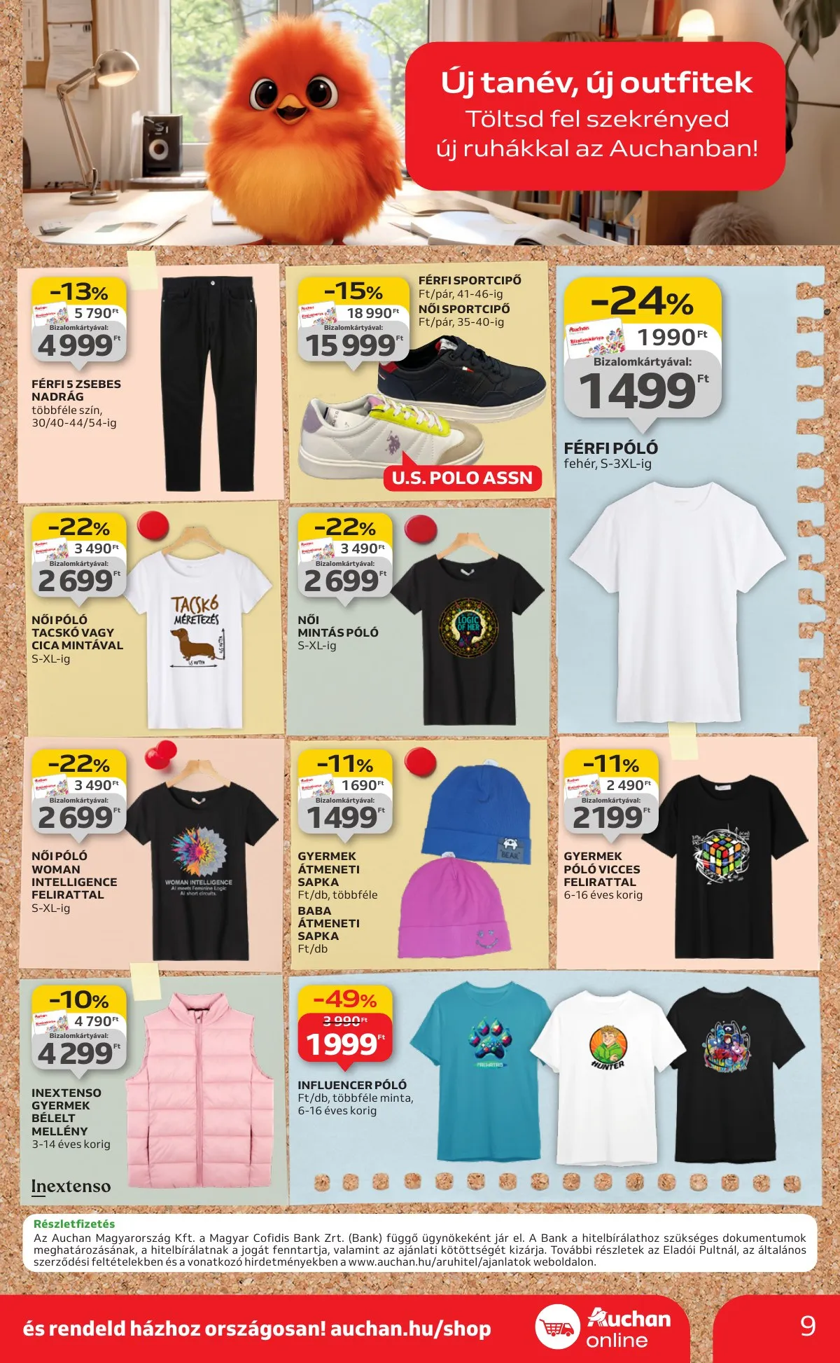 Auchan akciós újság Hipermarket Tanevkezdesi ajanlatok 08.21–09.10 – 9. oldal