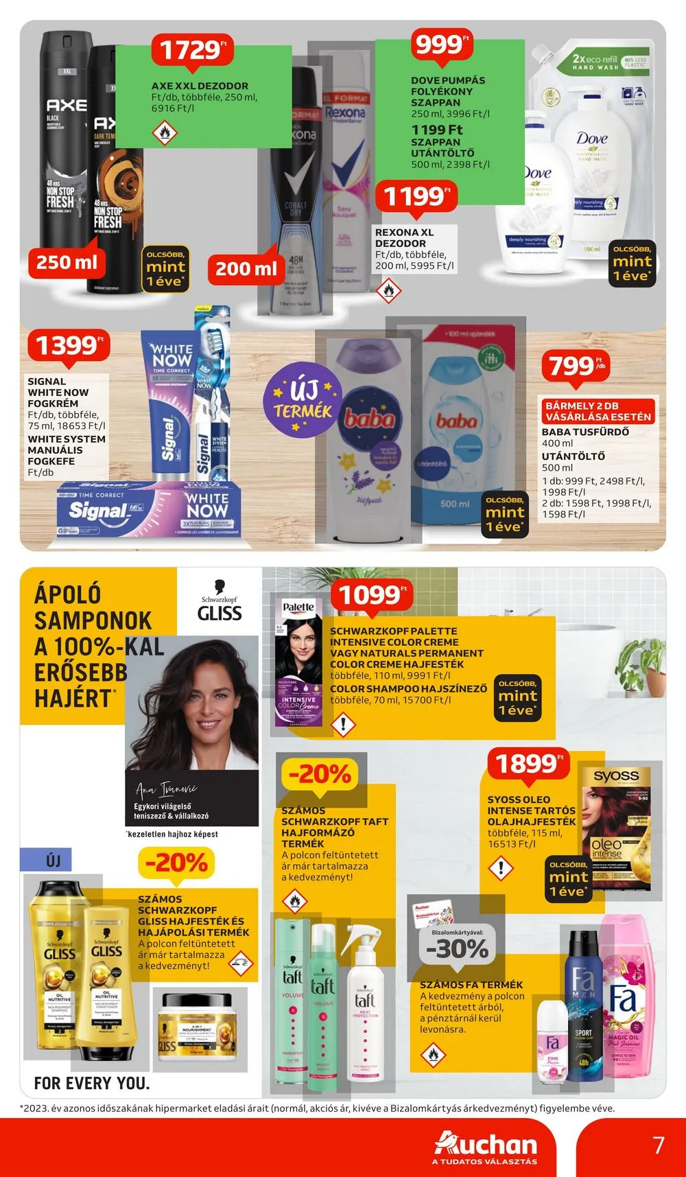 Auchan akciós újság Hipermarket Tavasz 04.11–04.24 – 7. oldal