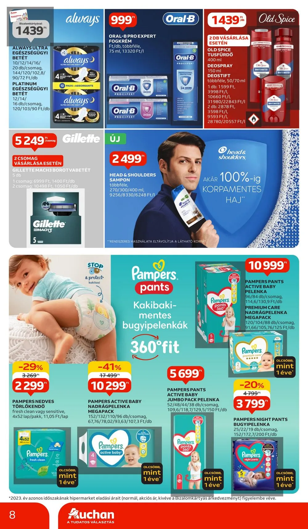 Auchan akciós újság Hipermarket Tavasz 04.11–04.24 – 8. oldal
