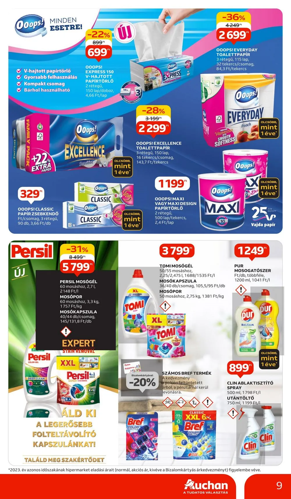 Auchan akciós újság Hipermarket Tavasz 04.11–04.24 – 9. oldal
