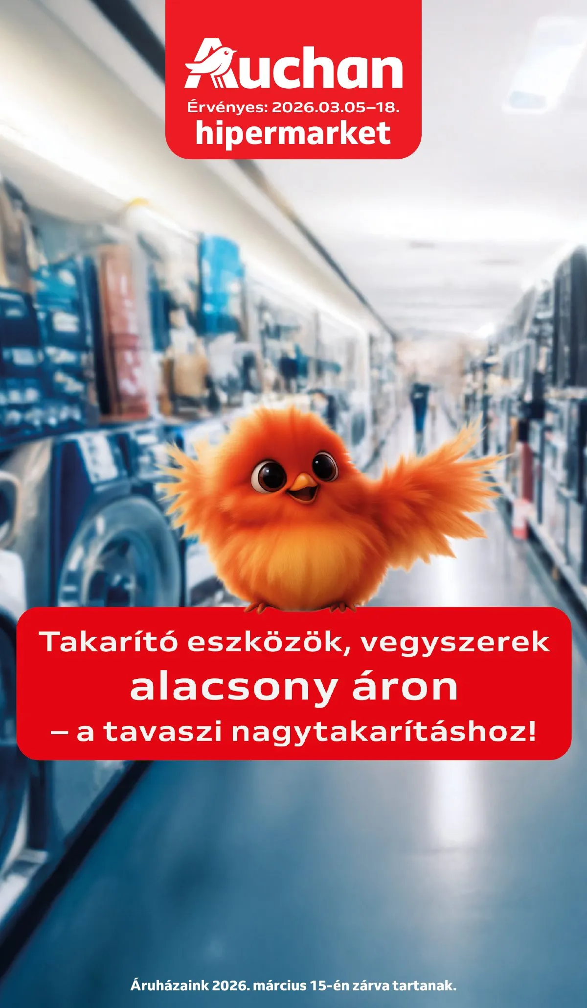 Auchan akciós újság Hipermarket Tavaszi nagytakarítás 03.05–03.18